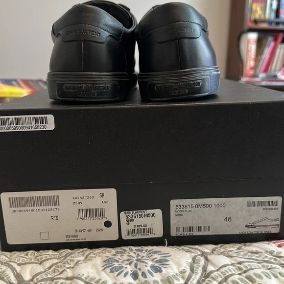 Saint Laurent Men’s Andy Sneakers in Leather - Picture 3 of 7